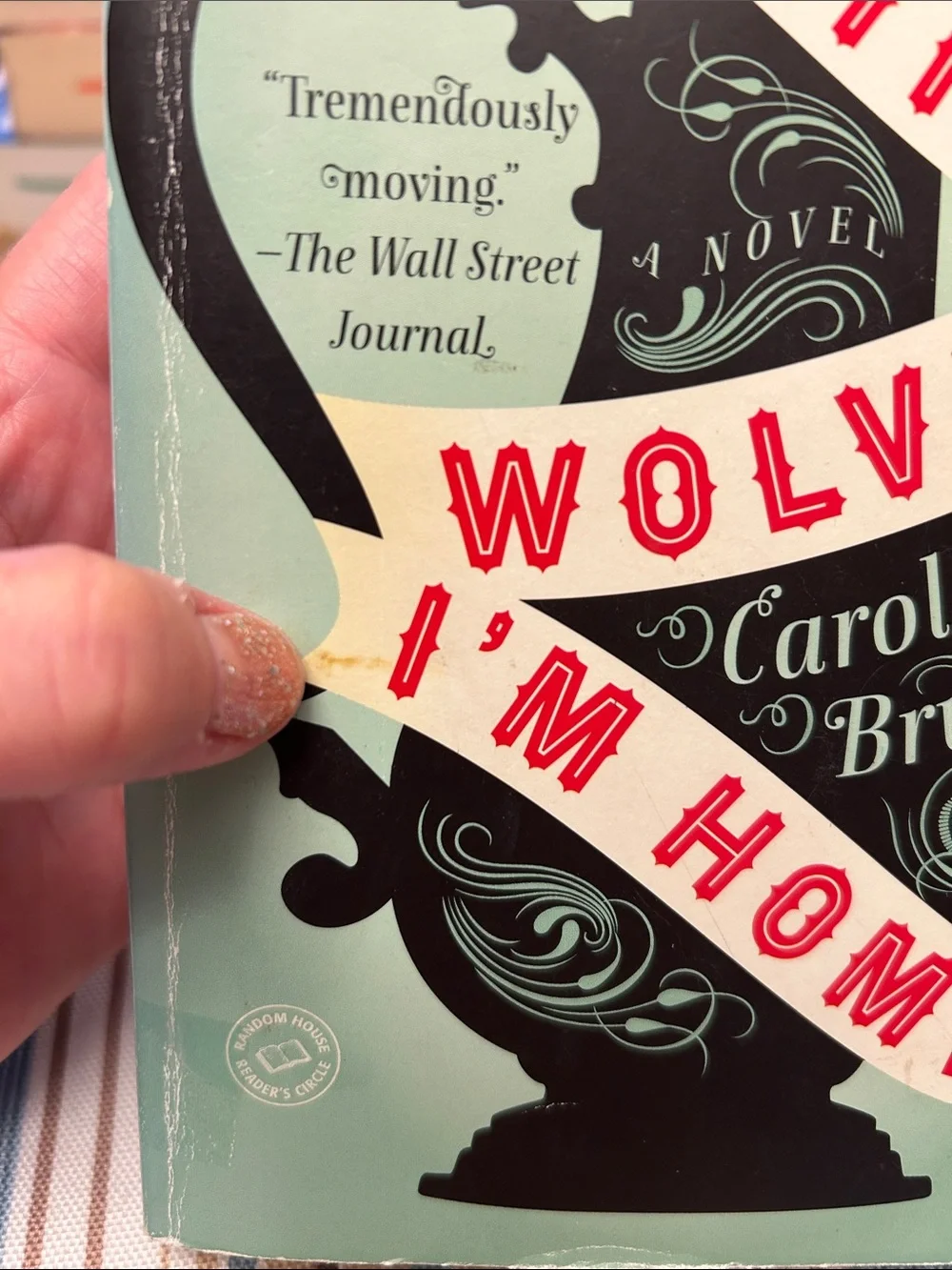 Classic Mint Green Paperback Novel - Tell the Wolves I'm Home